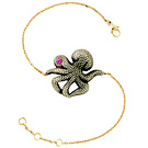 Laetitia Uzan Bracelet Pieuvre Saphir