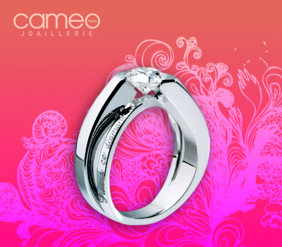 Bague Nouvelle Eve Or, Diamant et Gravure - Cameo - Made in Joaillerie