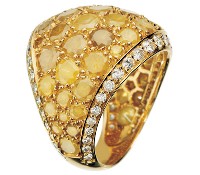 Bague Boule Icy Diamond Jaunes - De Grisogono Joaillerie Bague Boule Icy Diamond Jaunes - De Grisogono Joaillerie.