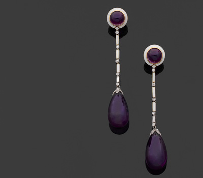 Boucles d'Oreilles Cartier - Vente Pierre Bergé & Associés Boucles d'Oreilles Cartier - Vente Pierre Bergé & Associés.