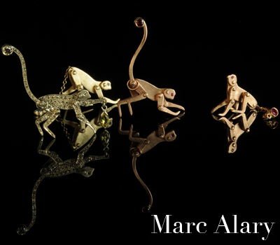 Pendentifs Monkey - Marc Alary Jewelry.