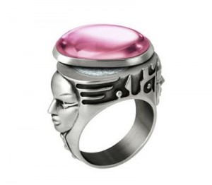 Bague Thierry Mugler Anneau Large Taille 55 - Acier Inoxydable - Occasion Superbe état