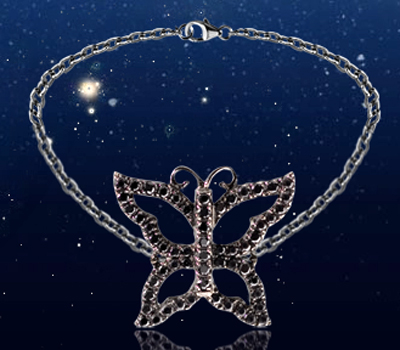 Bracelet Papillon Diamants Noirs - Sylvie Wulwik