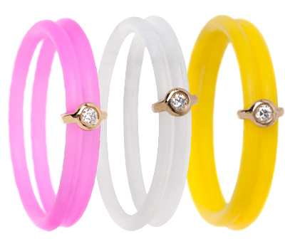 Bague Or et Caoutchouc Ayzee Kay - Nessa Joaillerie Bague Or et Caoutchouc Ayzee Kay - Nessa Joaillerie