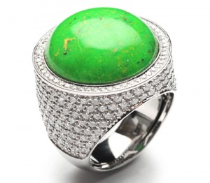 Bague Bille Turquoise Verte - Henri J. Sillam Joaillerie