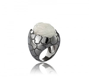 Bague Oeuf de Dragon en Or Noir - AS29