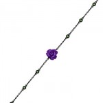 Bracelet En Argent Rhodié Noir - Ma Petite Chérie