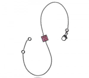 Bracelet Smoothie en Or Noir et Rubis - Panzavolta