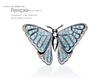 Broche Papillon - Exposition Bijoux Unique by Édéenne