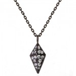 Collier Pyramide en Or Noir - Deborah Pagani