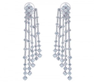 Boucles d'Oreilles Multi-Rangs Diamants Arpeggia - De Beers