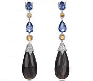 Boucles d'Oreilles Pierre de Lune Red Carpet par Chopard Joaillerie