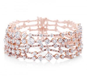 Bracelet Or Rose et Diamants Arpeggia - De Beers Joaillerie