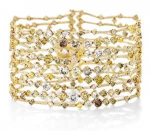 Bracelet Or Jaune et Diamants Arpeggia - De Beers Joaillerie
