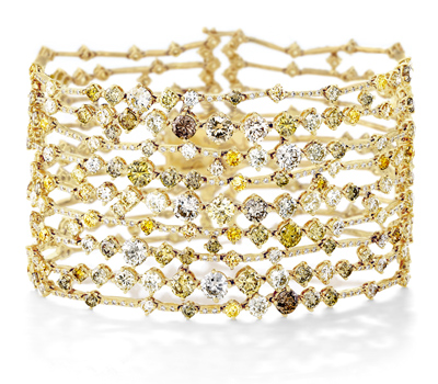 Bracelet Or Jaune et Diamants Arpeggia - De Beers Joaillerie