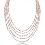 Collier Or Rose et Diamants Arpeggia - De Beers Joaillerie