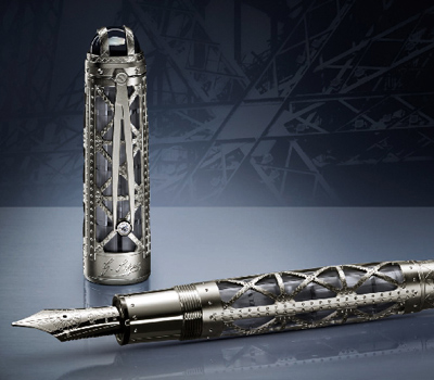 Stylo en Or Blanc Montblanc, Édition Limitée Gustave Eiffel