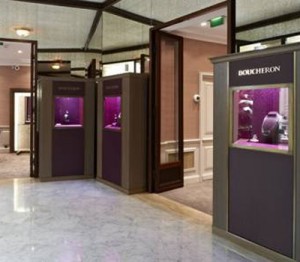 Intérieur de la Boutique Boucheron Joaillerie à Monaco