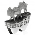 Bague Bateau de Pirates par nOir Jewelry