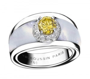 Bague Tu es mon Soleil avec Diamant Jaune par Mauboussin