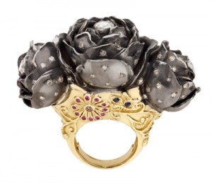Bague Triple Rose Pommée - Sylvie Corbelin Bijoux