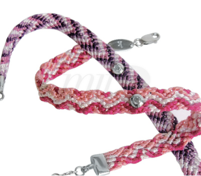 Bracelet Brésilien Redline - Diamant Serti Sur Fils