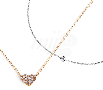 Collier Enfant Coeur et Mon Premier Diamant by Redline