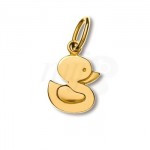 Médaille Canard Pendentif en Or Jaune