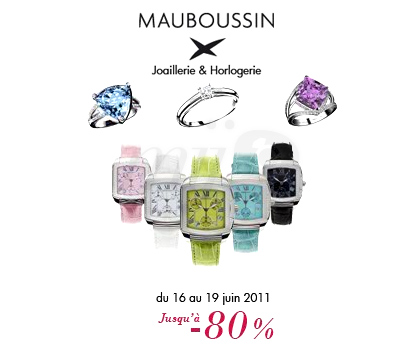 Vente Presse Privée de Bijoux Mauboussin