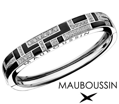Bracelet en or blanc et diamants de Mauboussin