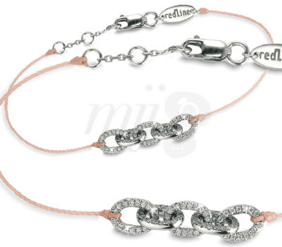 Bracelet Cordon Diamants Sacré Pavé - Redline Joaillerie