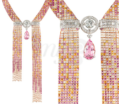 Collier Cravate Mosaique Delilah - L'Artisan du Rêve Boucheron